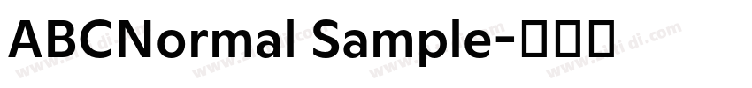 ABCNormal Sample字体转换